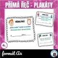 Přímá řeč - plakáty do třídy