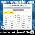 Určení vzorů podst. jmen - skupinová práce, náhled 1