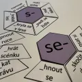 Materiál Předpony s, z, vz - hexagony použitý ve třídě