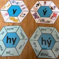 Materiál SADA - hexagony, měkké a tvrdé slabiky použitý ve třídě