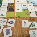 Materiál Slabiky S L M P - loto použitý ve třídě